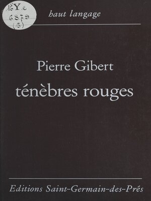 cover image of Ténèbres rouges